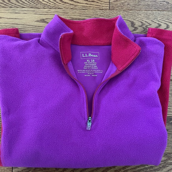 LL Bean Fleece Pullover - Picture 2 of 4
